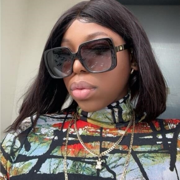 Authentic Gucci Grey Gradient Square Ladies Sunglasses GG0632S 001 main image 13